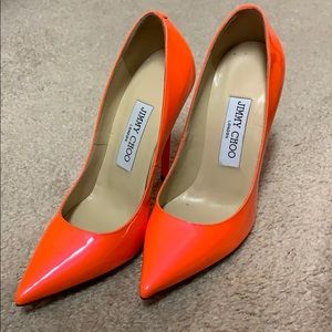 Jimmy Choo neon pumps 34.5